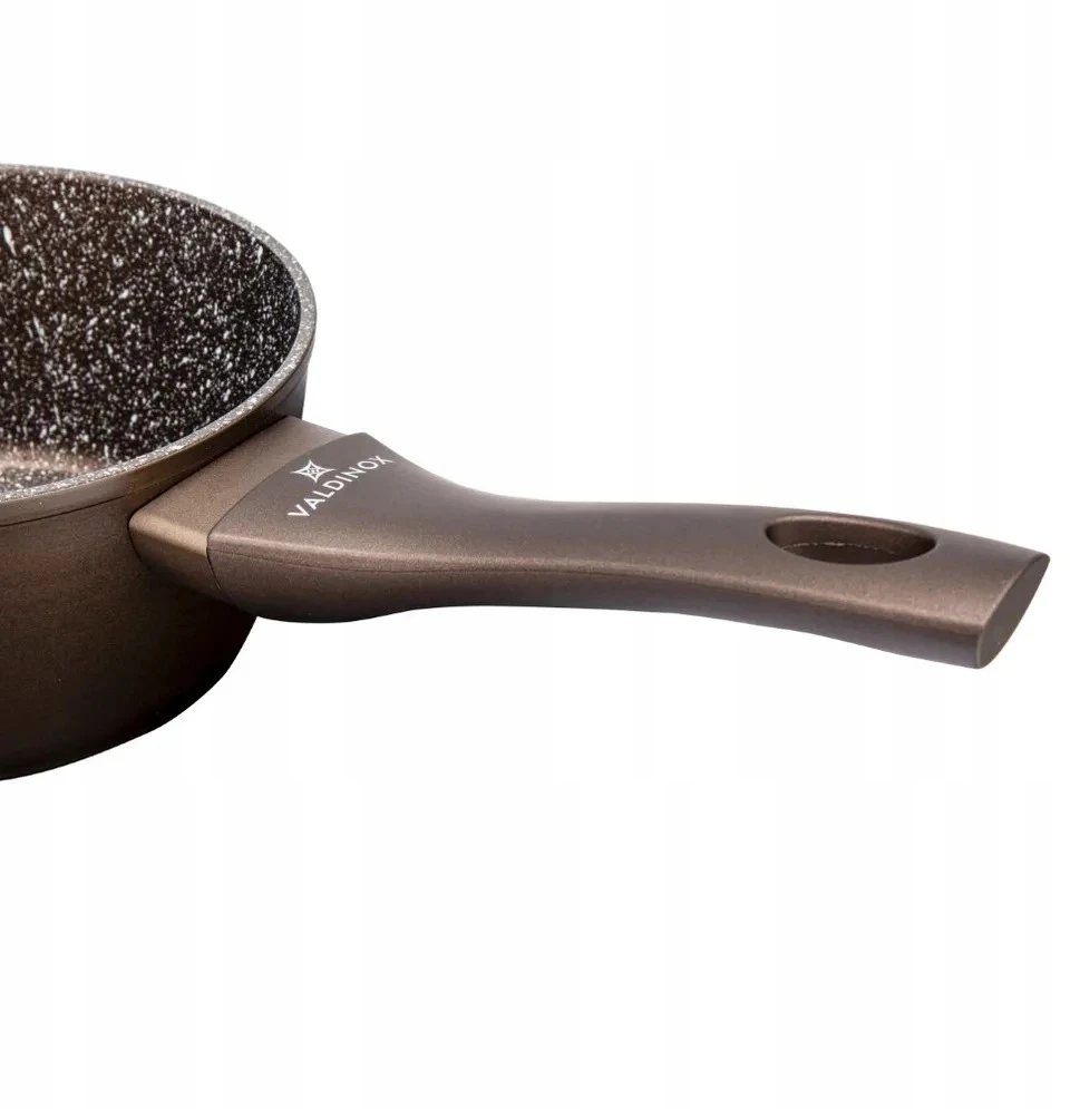 Altom Design SAUGOS INDUKCINĖ 16 CM 1,1 L ALIUMINIO NELIPEJUS PIENO PUODAS AURUM