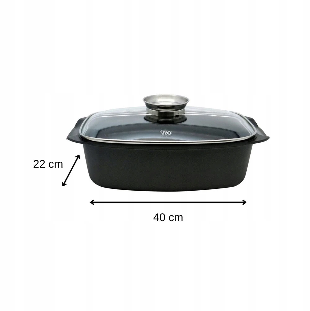 ALUCAST ELO GERMANY STAčiakampė stačiakampė VAVORYKŠTĖ 40x22CM 4,6L 1328