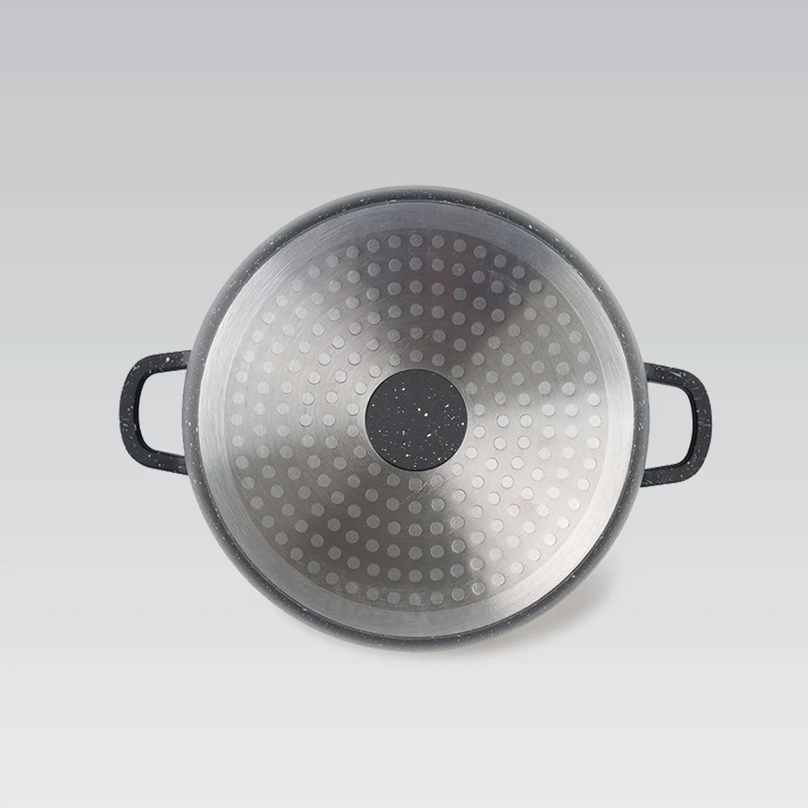 Aluminiowy Puodas su dangčiu NON-STICK indukcija 24cm 4,0l | Maestro MR-4224