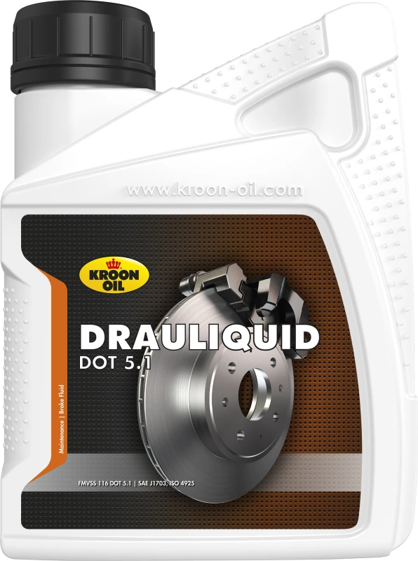 Stabdžių skystis KROON-OIL DRAULIQUID-S DOT 5.1, 500 ml