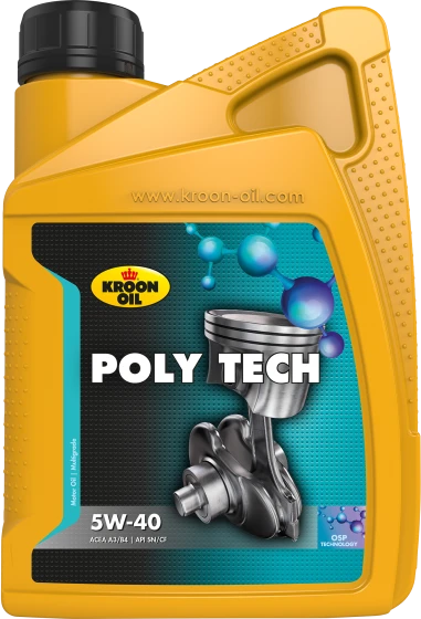 Kroon-Oil Poly Tech 5W-40 variklinė alyva, 1 L