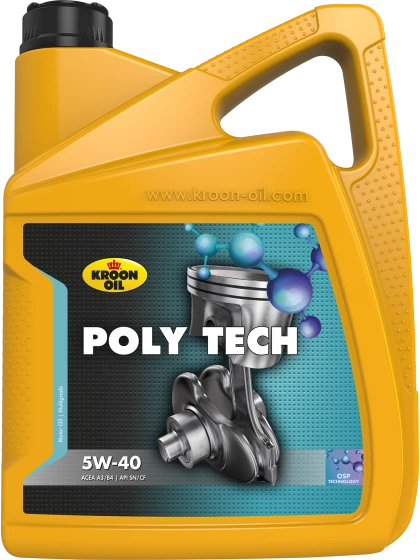Kroon-Oil Poly Tech 5W-40 variklinė alyva, 5 L