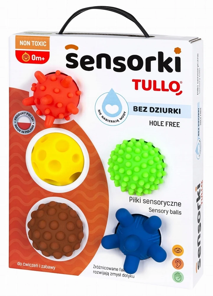 AM Tullo Sensoriniai kamuoliukai be skylučių TULLO 5 vnt.