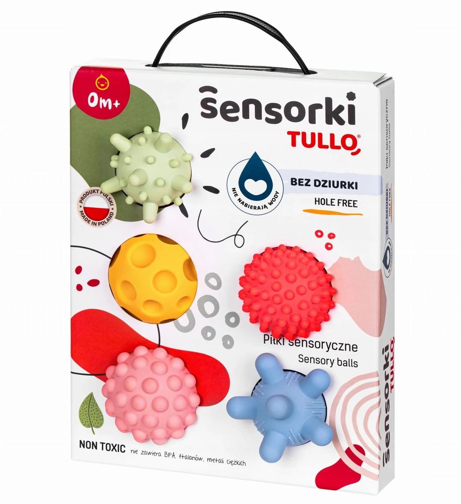 AM Tullo TULLO 496 Sensoriniai kamuoliukai Sensorki 5 vnt. be pastelinių skylių