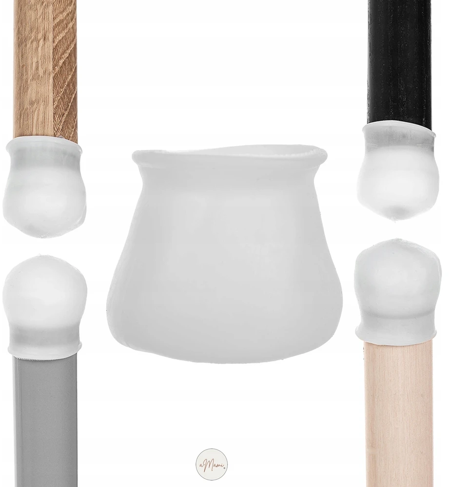 Amami Antilop IKEA neslystančios silikoninės kojų pagalvėlės, 4 vnt