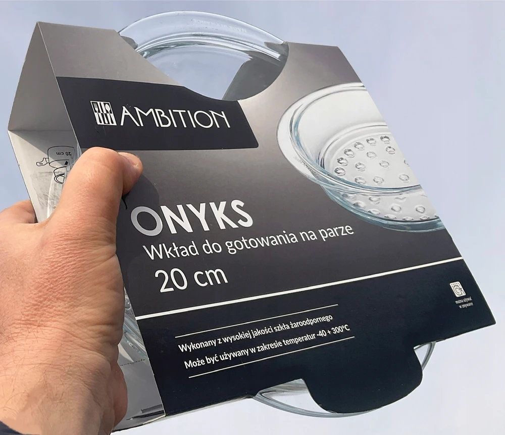 AMBITION GLASS SIEVE GARINIMO Įdėklas puodui, 20 cm krepšelis