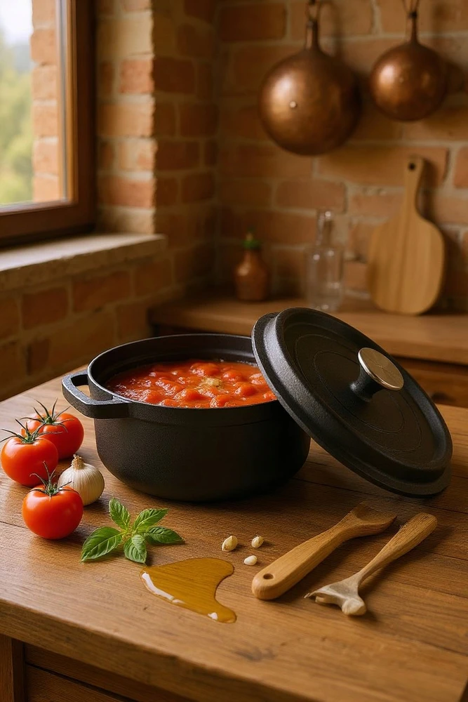 Ambition ketaus puodas su dangčiu Iron, 3.5 L, 24 cm