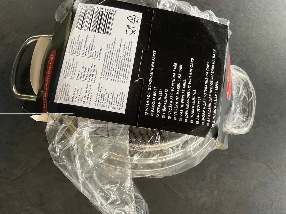 Ambition METALINIS GARAVIMO SIŠTUMAS PLIENINIS Įdėklas PUODUI 20, 18, 16 cm