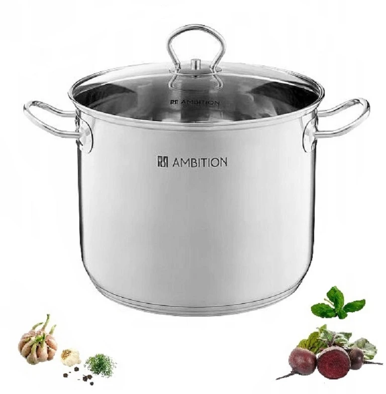 Dajar Ambition puodas su dangčiu Acero 6,8 l, 22 cm