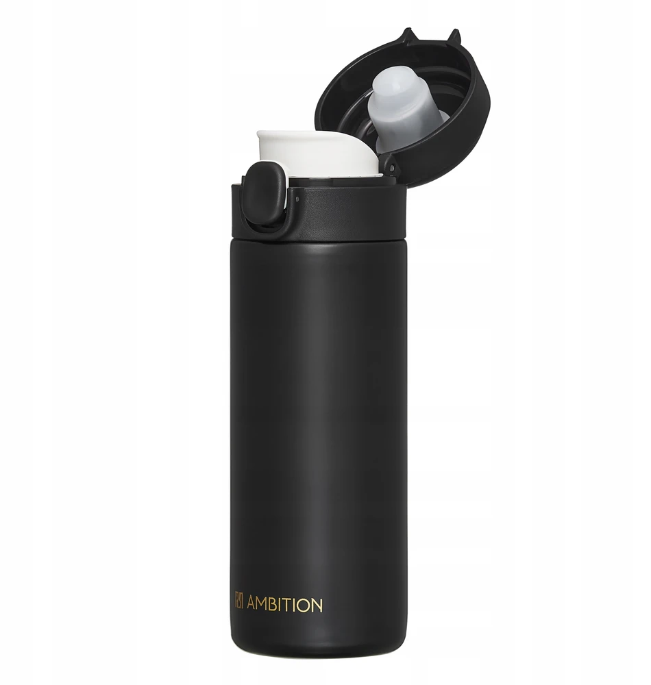 Ambition termopuodelis Alice, juodas, 350 ml