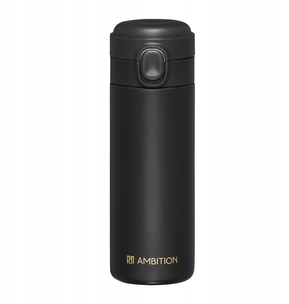 Ambition termopuodelis Alice, juodas, 350 ml