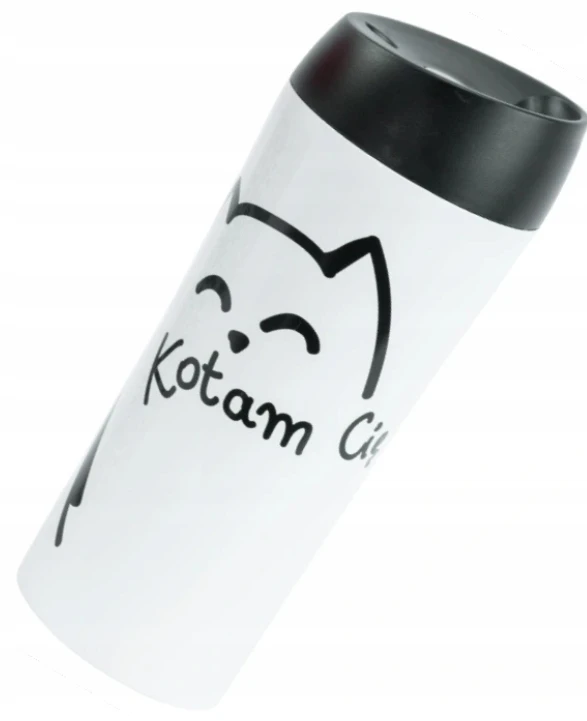 Ambition termopuodelis Love Catam Cie, 400 ml, baltas/juodas