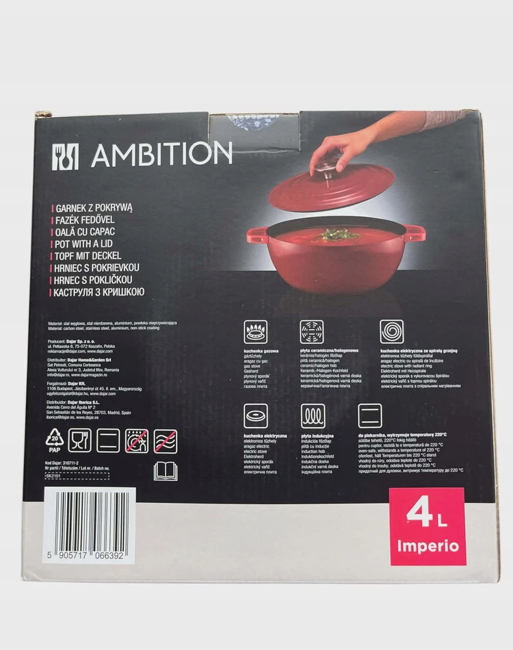Ambition tradicinis puodas 4 l
