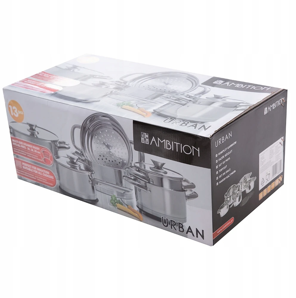 Dajar Ambition Urban POTS RINKINYS, 13 dalių, nerūdijantis plienas + indukcija
