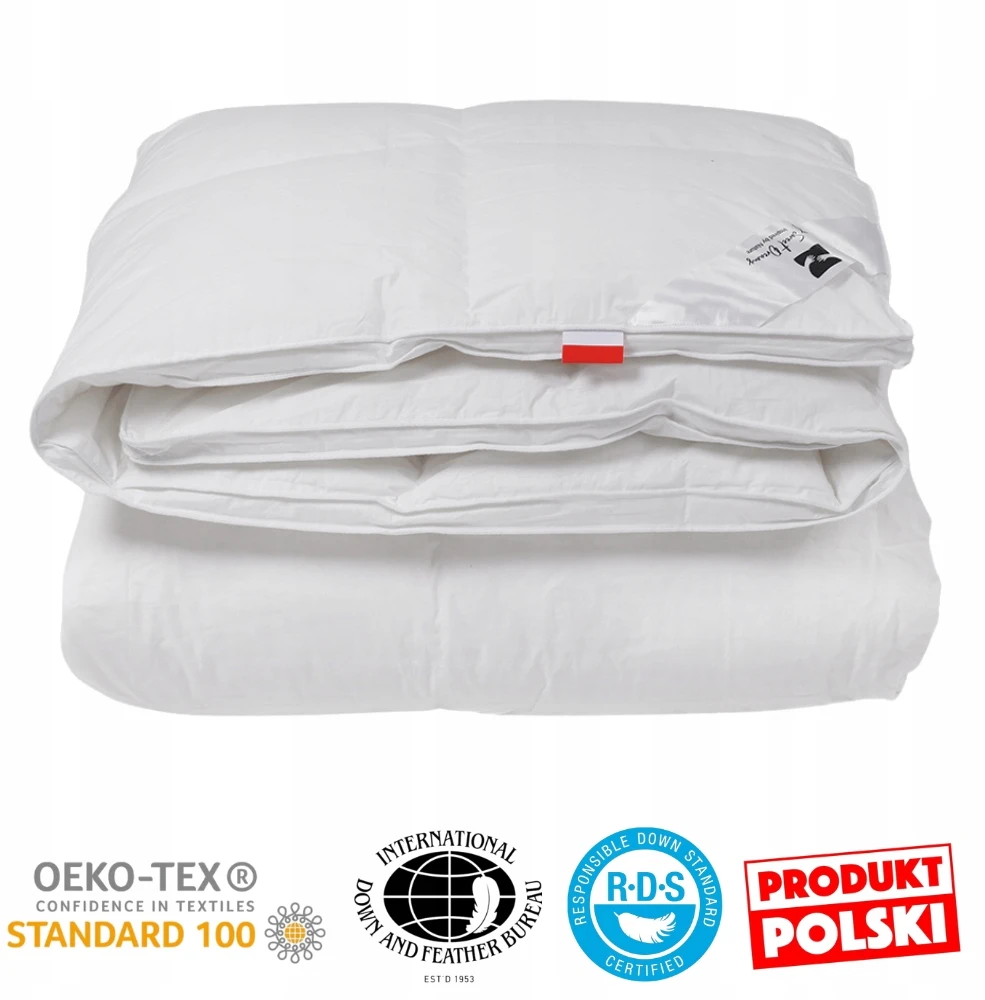 Amidown Kołdra Całoroczna 100x140 Kaczy Puch Antyalergiczna PREMIUM Polska Oeko Tex