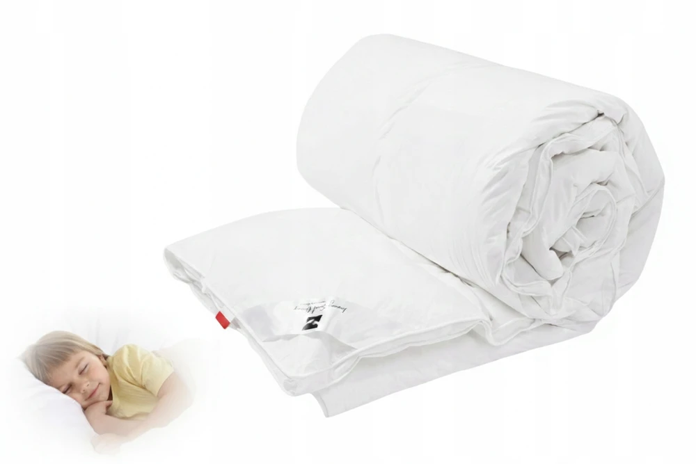 Amidown Kołdra Całoroczna 100x140 Kaczy Puch Antyalergiczna PREMIUM Polska Oeko Tex