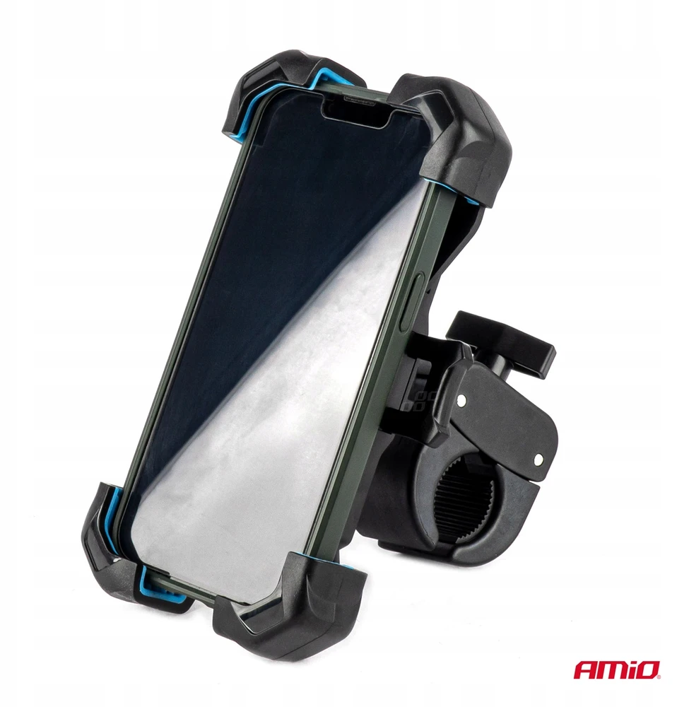 Telefono laikiklis dviračiui/motociklui/paspirtukui, pasukamas 360° AMIO-04146