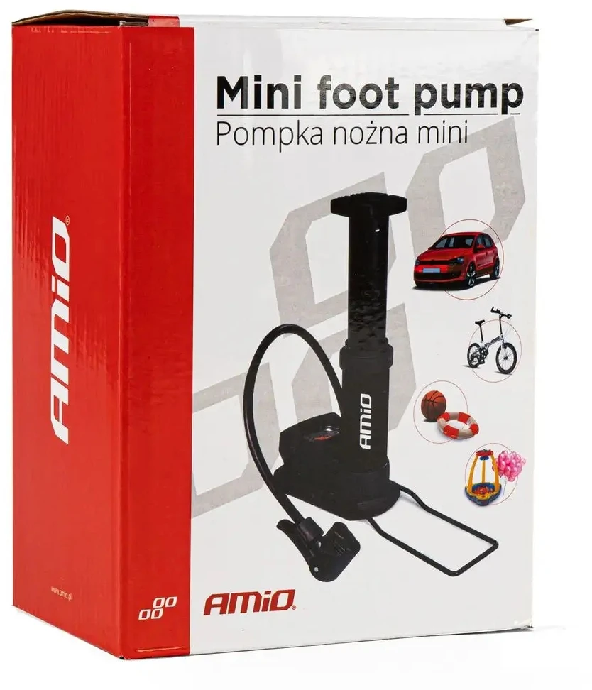 Mini kojinė pompa su manometru PU03, AMIO-02147