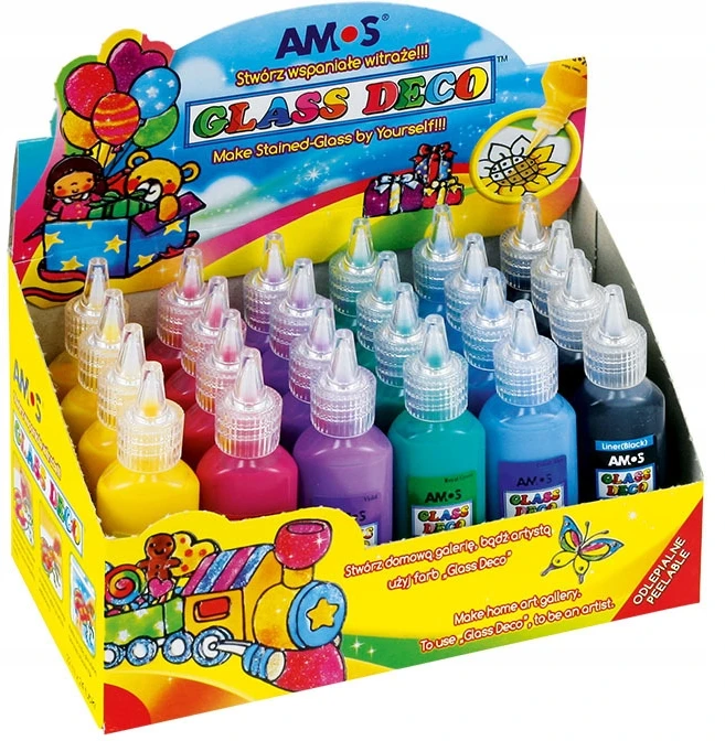 Amos stiklo dažai 22ml, 1 vnt.