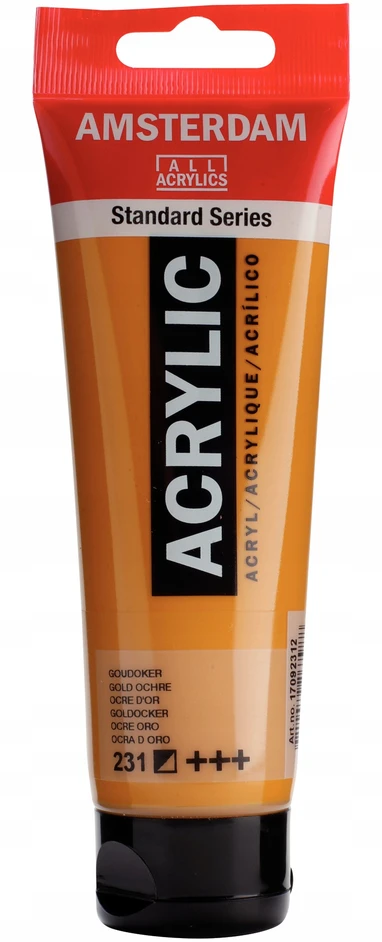 AMSTERDAM ACRILINĖ SPALVA 120ML VAMZDELIS AUKSO OKRAS