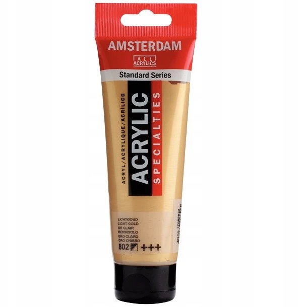 Amsterdam akriliniai dažai 120 ml, šviesaus aukso 802