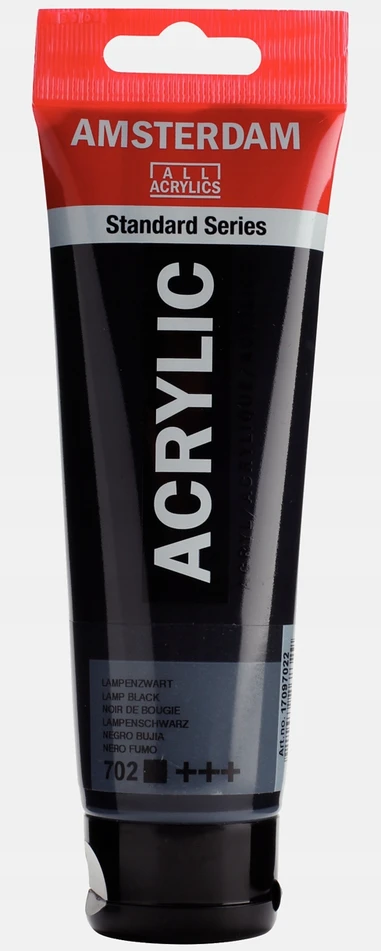 Amsterdam akriliniai dažai 120ml, juodi