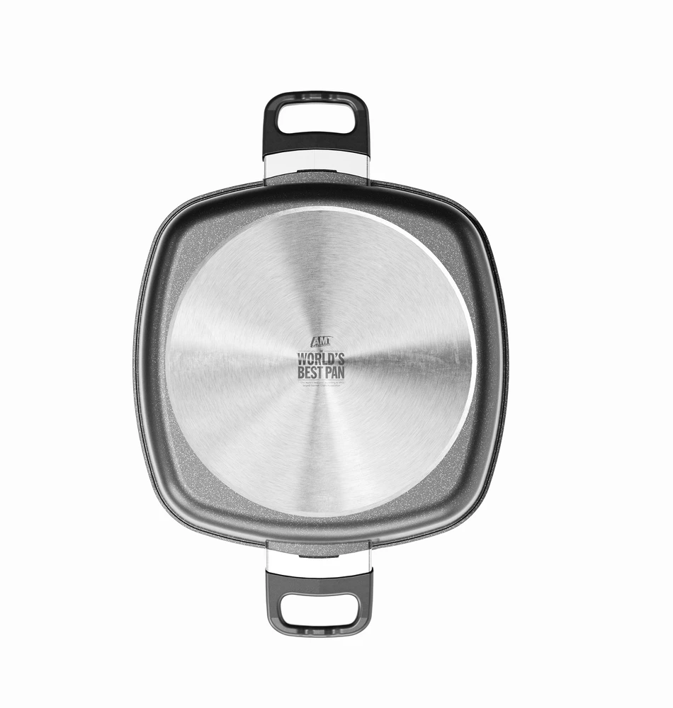 Amt Gastroguss Didelis AMT kvadratinis puodas su nepridegančia danga, 28 cm, BE INDUKCIJOS