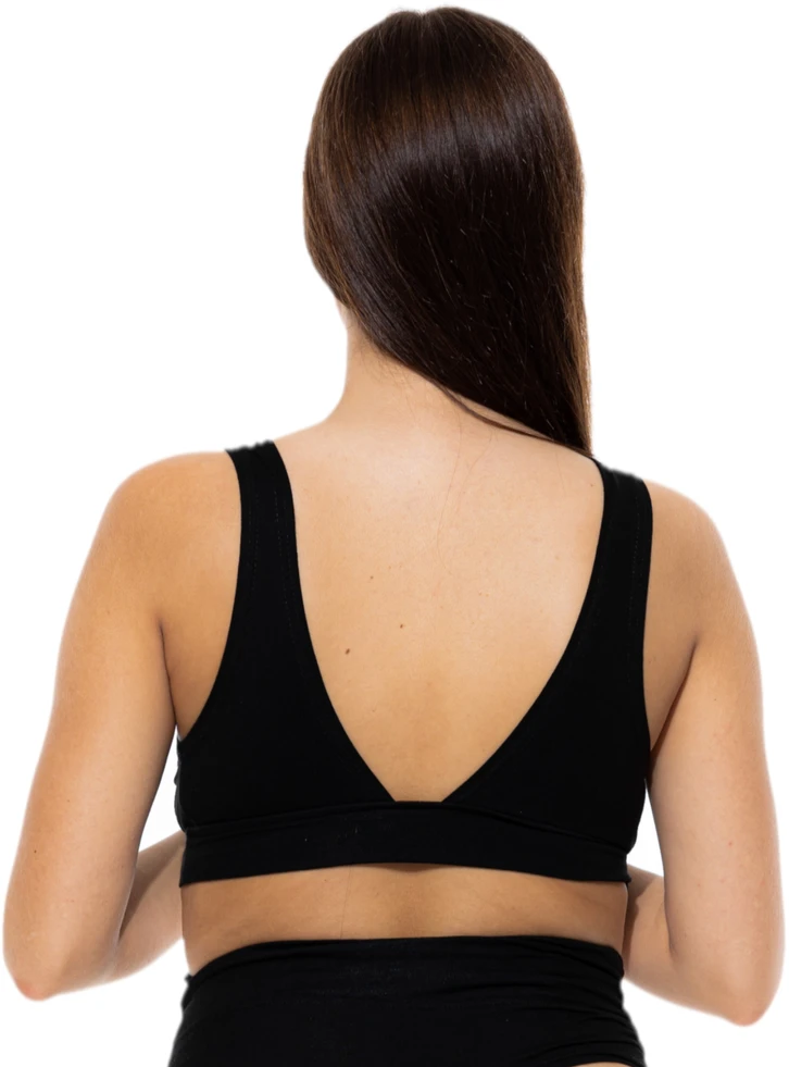 Anda Nėščiųjų žindymo liemenėlė Fitness wrap juoda M