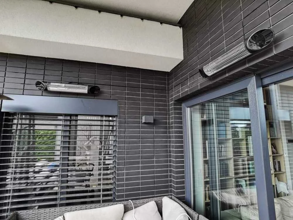 Infraraudonųjų spindulių šildytuvas Veito Blade 2 kW, juodas