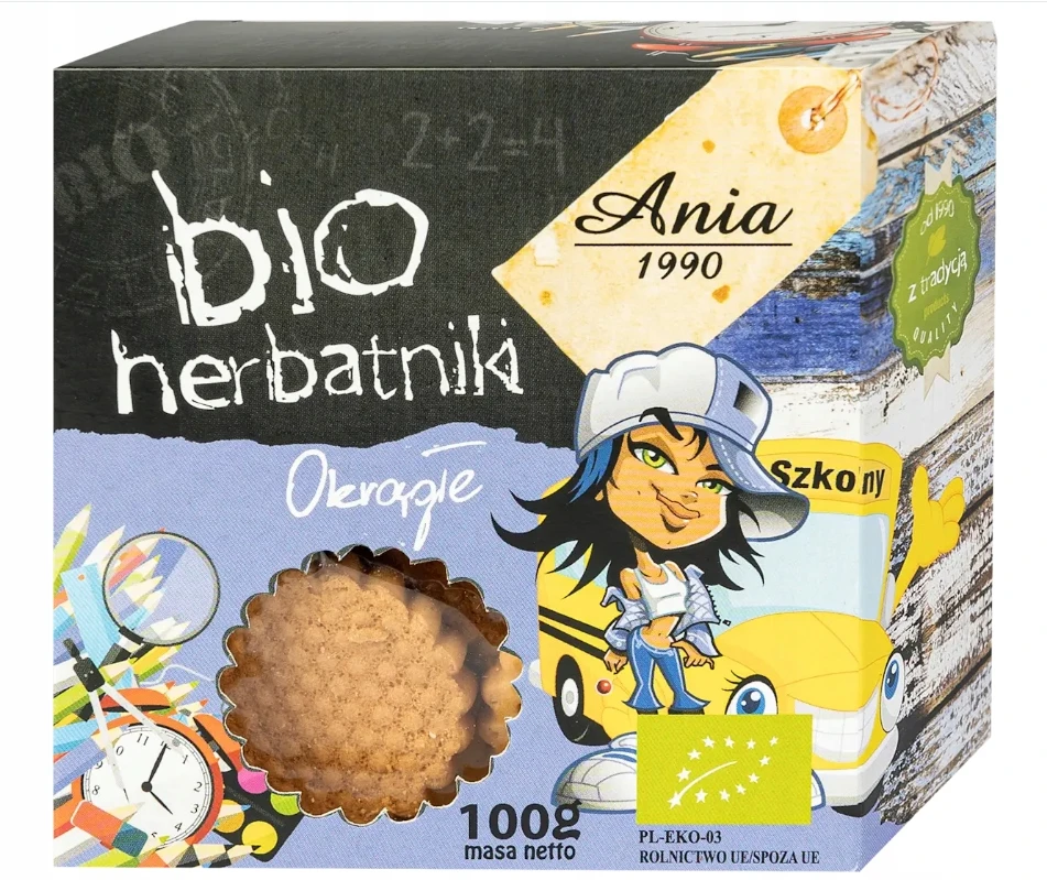 Bio Ania ANIA apvalūs sausainiai ekologiški 100g
