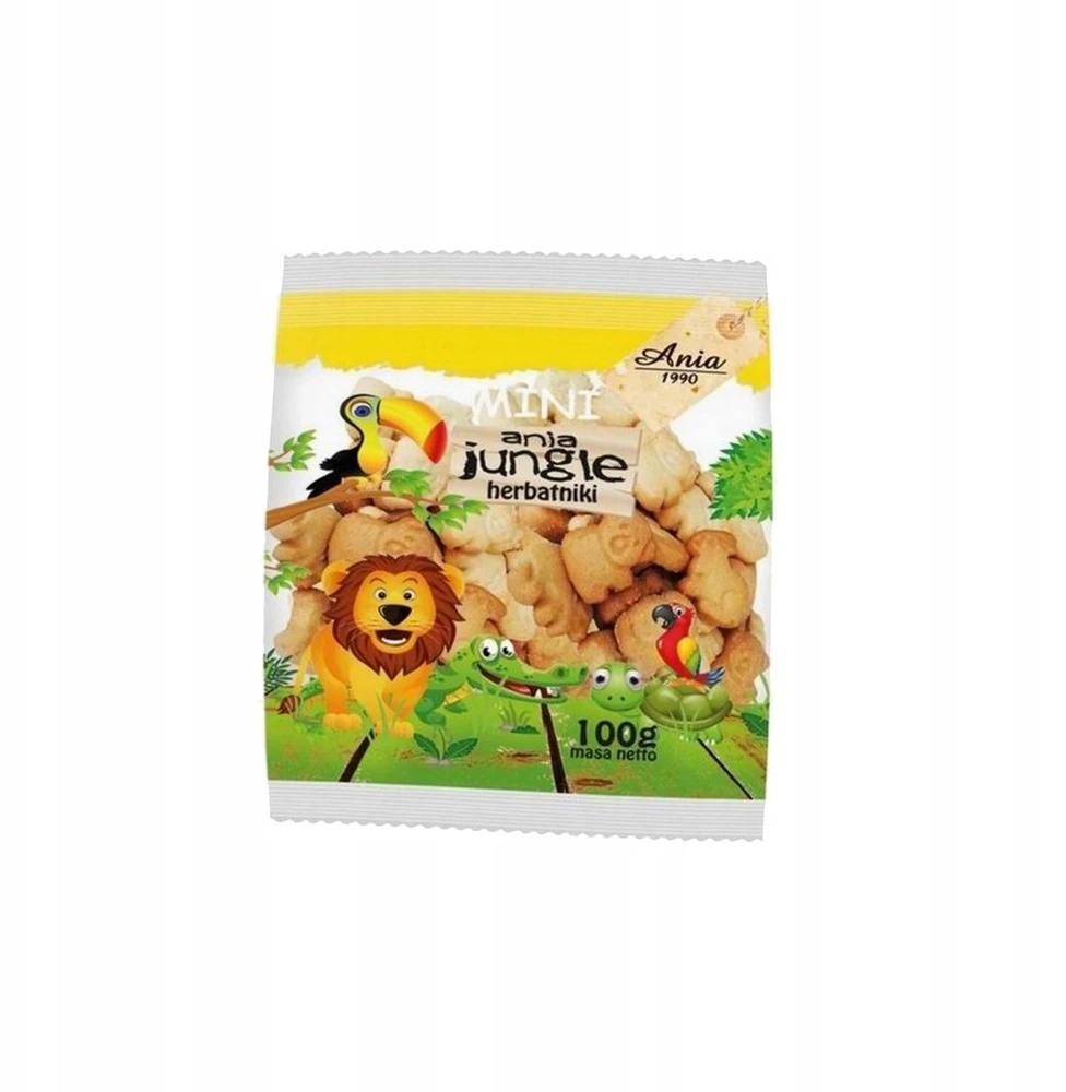 Ania Mini Jungle mokykliniai sausainiai 100 g
