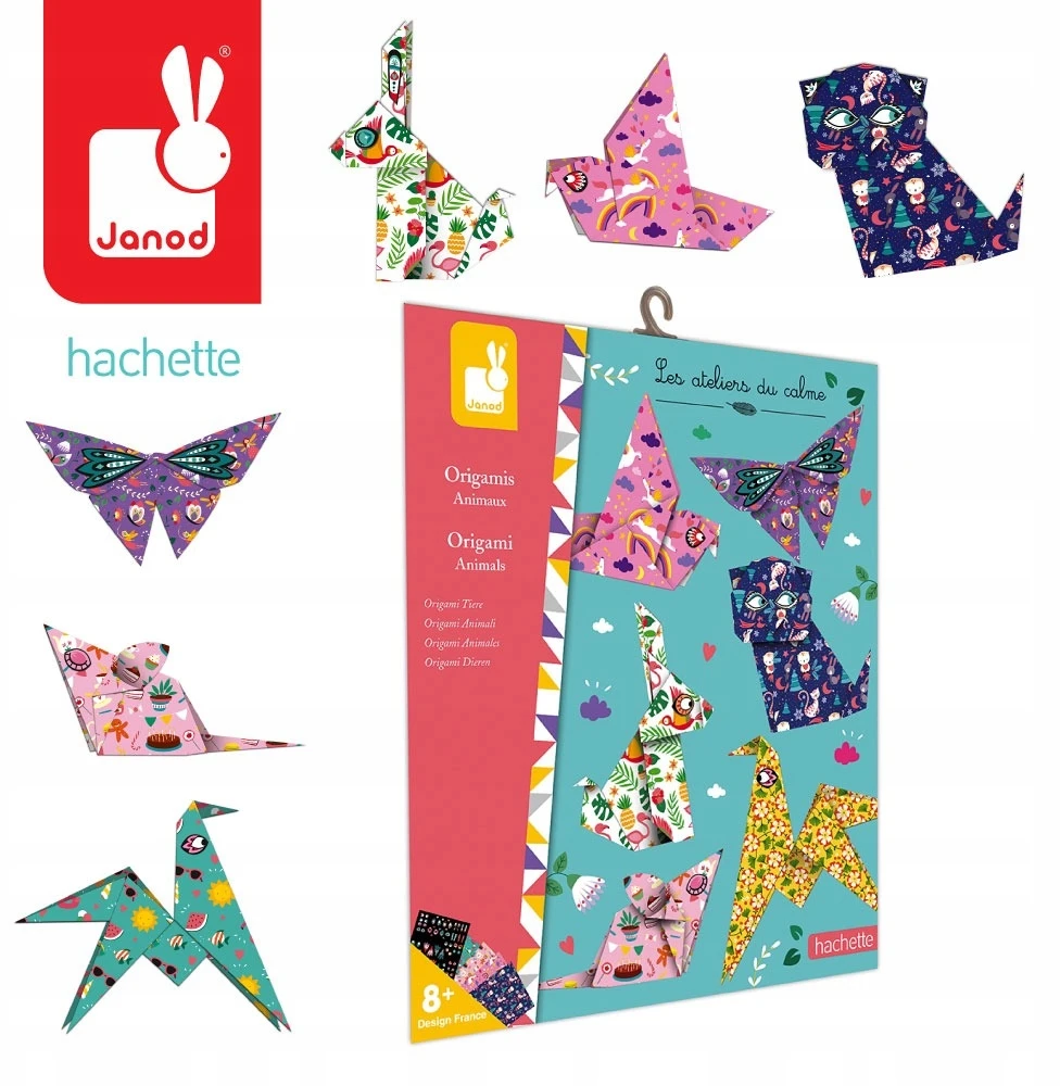ANIMALS rinkinys, skirtas origami kūrimui JANOD