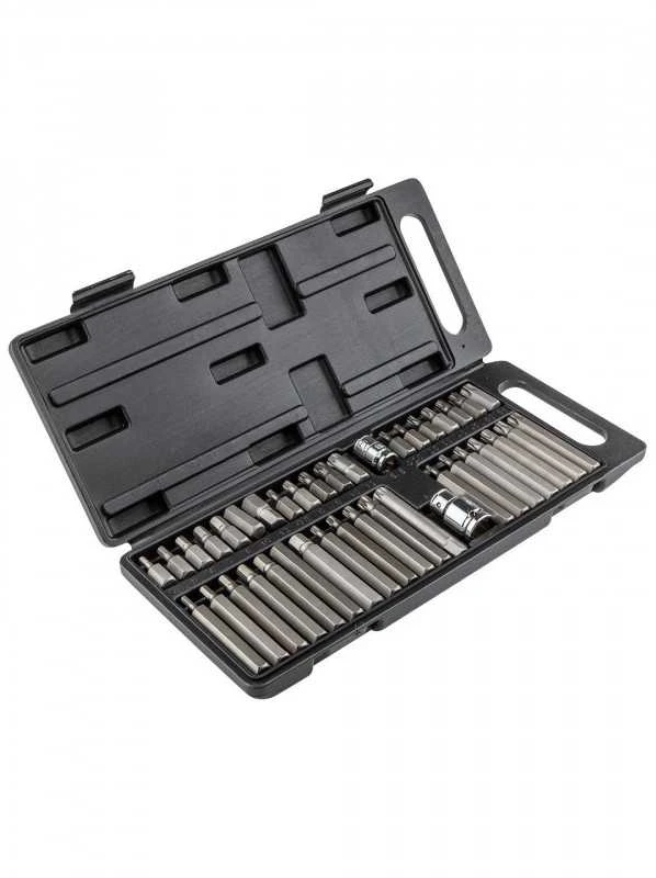 Antgalių rinkinys TOP TOOLS 40 vnt. (Spline, Torx, šešiakampiai)