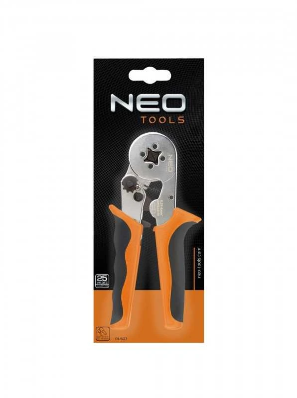NEO antgalių užspaudimo įrankis, antgalio skersmuo 0,25–6 mm (01-507)