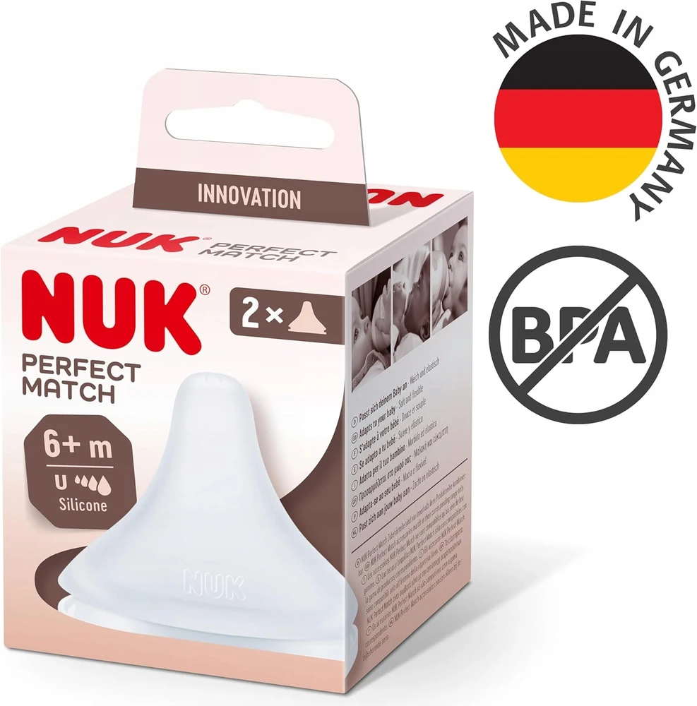 ANTI-COLIC čiulptukas, skirtas NUK Perfect Match BOTTLE 2 vnt. 6m+
