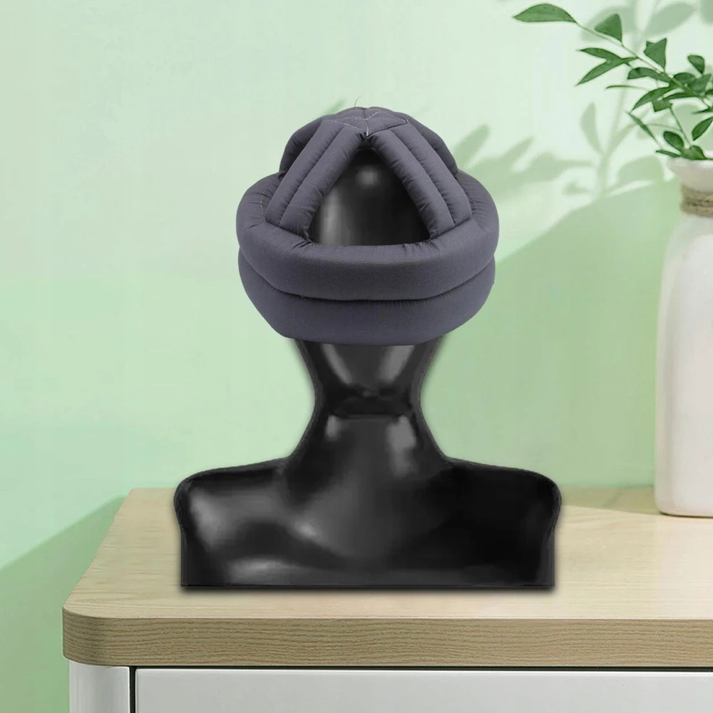 Anti-Collision Elder Head cap Seniors Galvos apsauga Senas elder pilkas