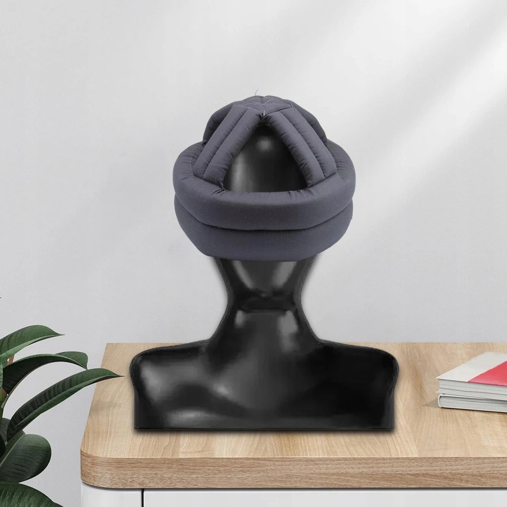 Anti-Collision Elder Head cap Seniors Galvos apsauga Senas elder pilkas