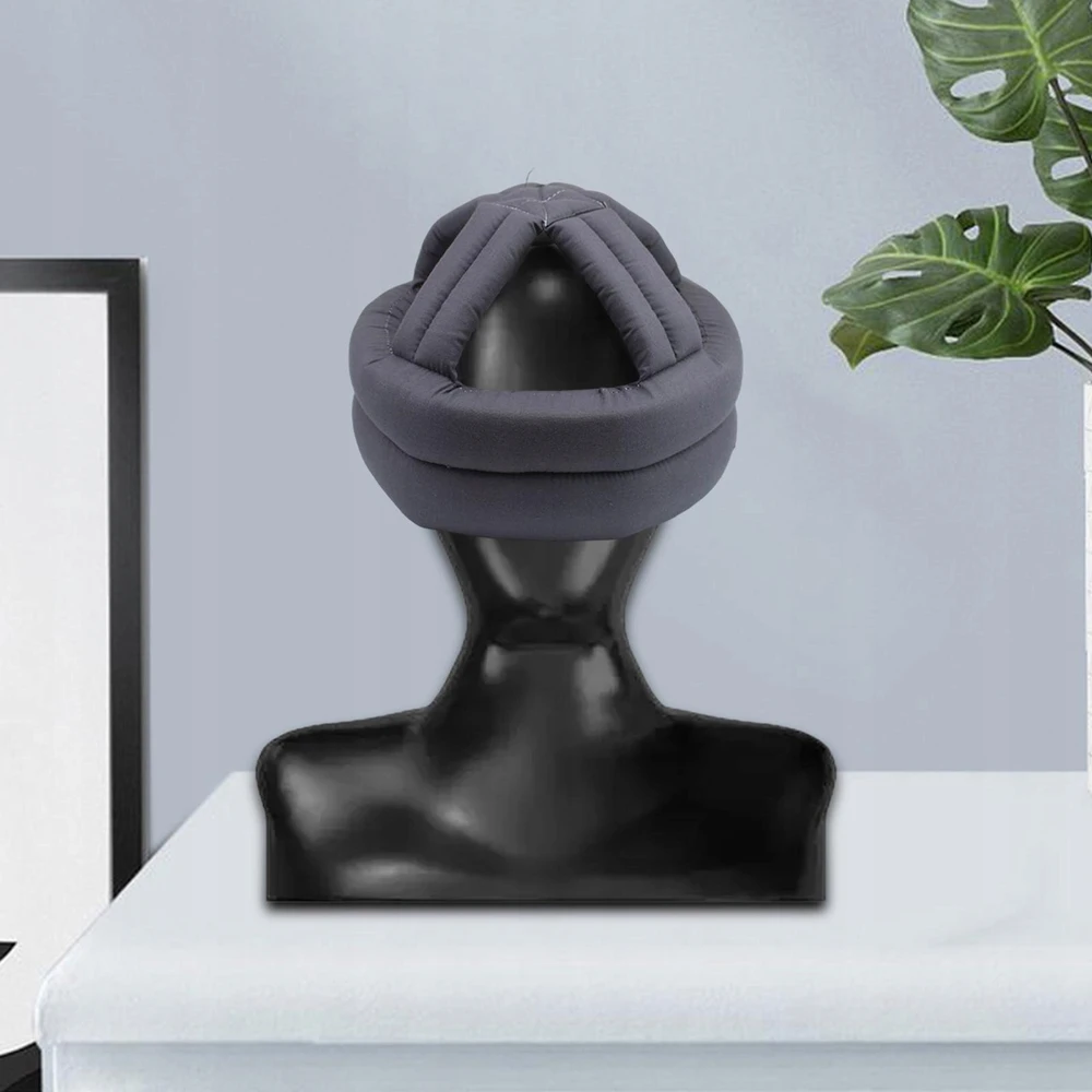 Anti-Collision Elder Head cap Seniors Galvos apsauga Senas elder pilkas