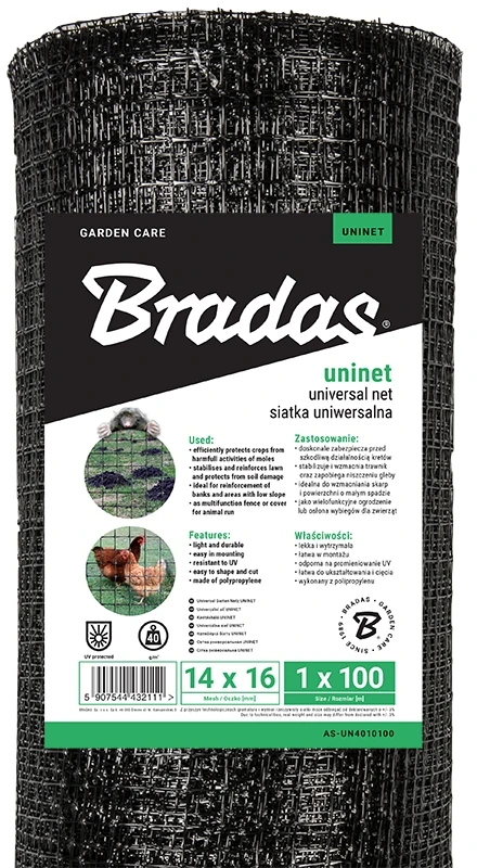 ANTI-KURMIŲ TINKLAS 1x100m 30g/m2 BRADAS ANTI-MOLE NET AS-UN3010100