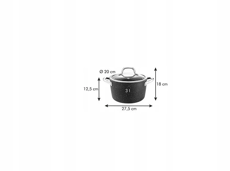 ANTI-STICK PUODAS SU DANGIU TESCOMA 20cm 3l