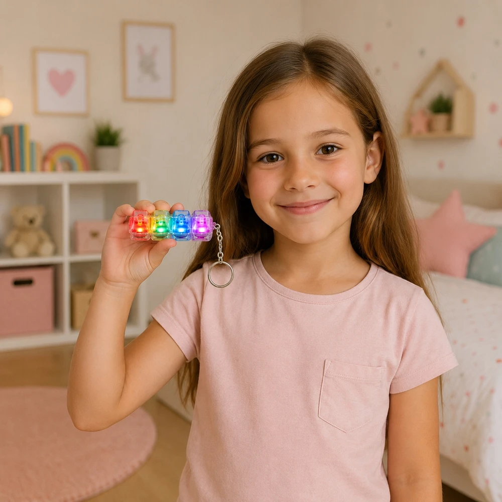 Anti-stresas Keychain Clicker Klaviatūra Fidget Switch Key Clicker Clicker