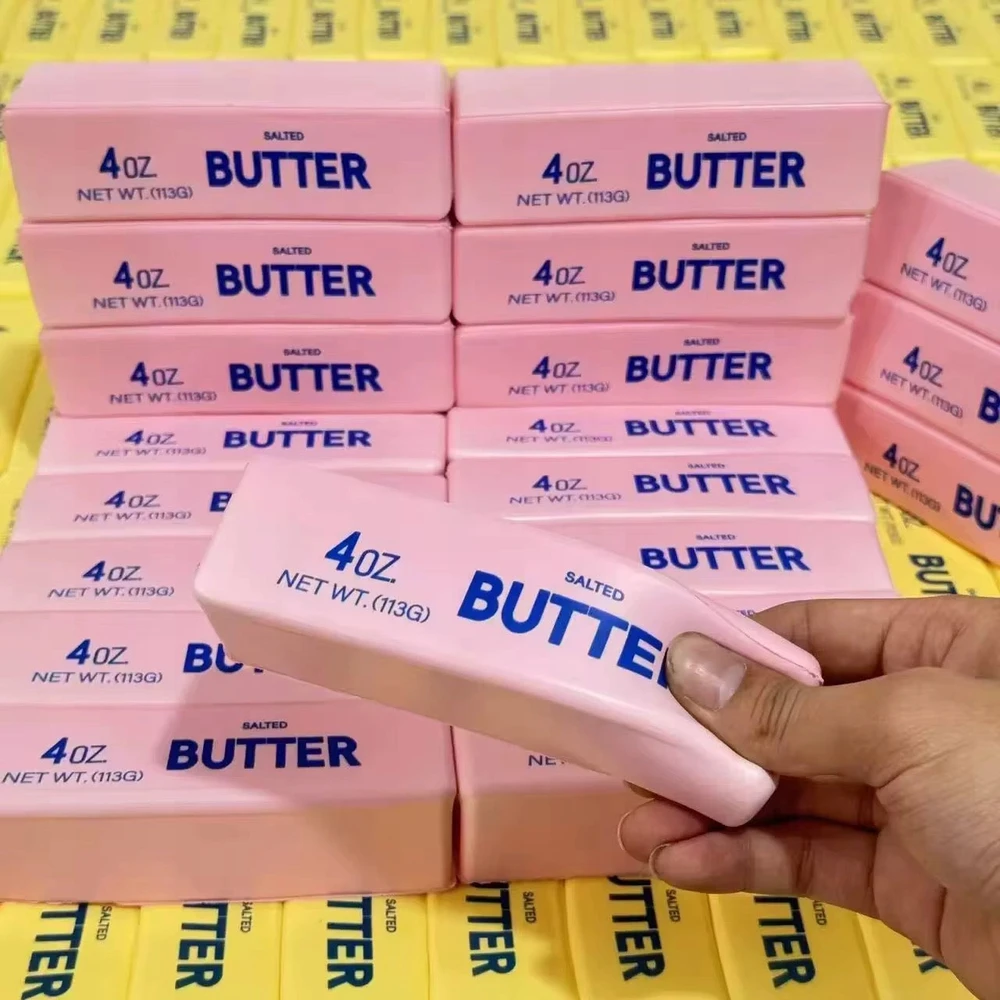 ANTISTRESAS SMOOTH BUTTER CUB sviestas, purus sensorinis žaislas HIT!