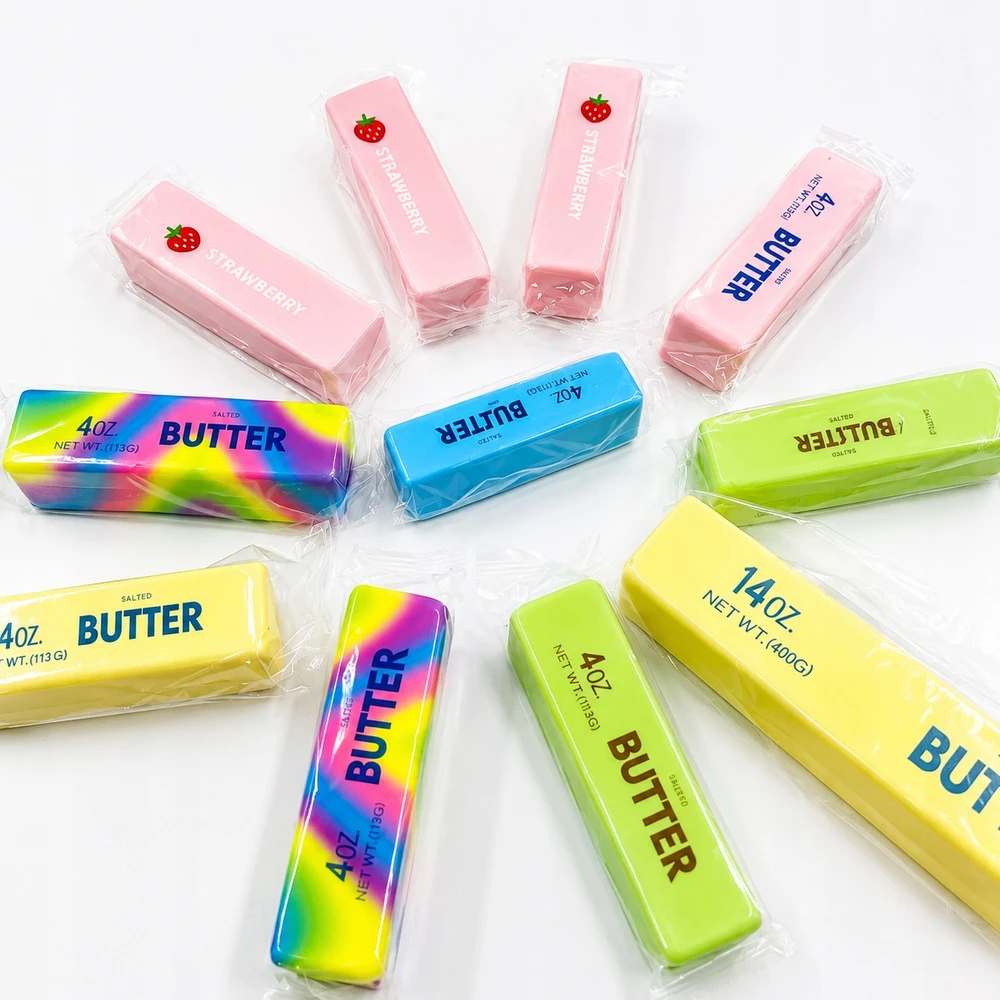 ANTISTRESAS SMOOTH BUTTER CUB sviestas, purus sensorinis žaislas HIT!