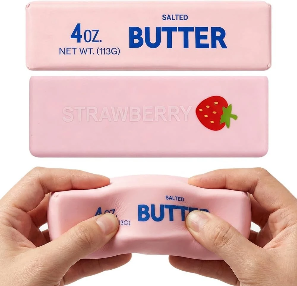 ANTISTRESAS SMOOTH BUTTER CUB sviestas, purus sensorinis žaislas HIT!