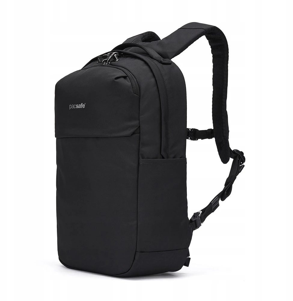Antivagystinė nešiojamojo kompiuterio kuprinė Pacsafe Vibe 20, 20 l, iki 16", juoda, su RFID apsauga