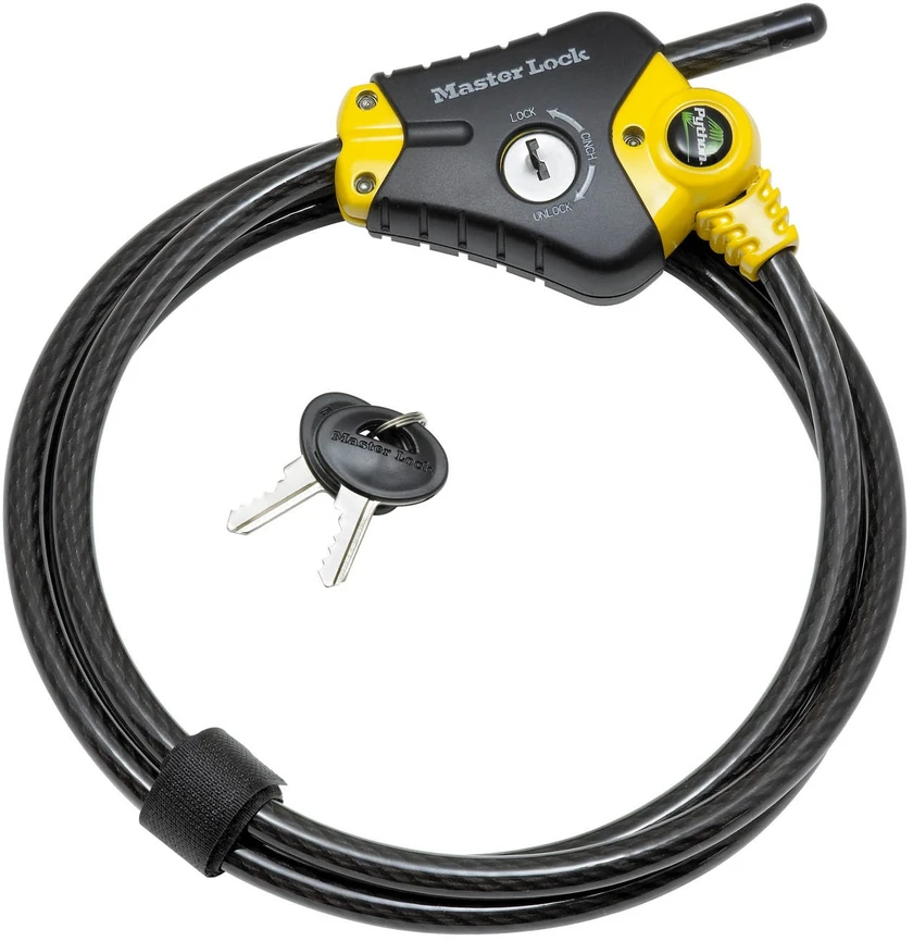 Antivirus - MASTER LOCK - Python 8433EURD - Ilgis reguliuojamas nuo 30 cm iki 1,8 m - Lankstus plienas - Juodas