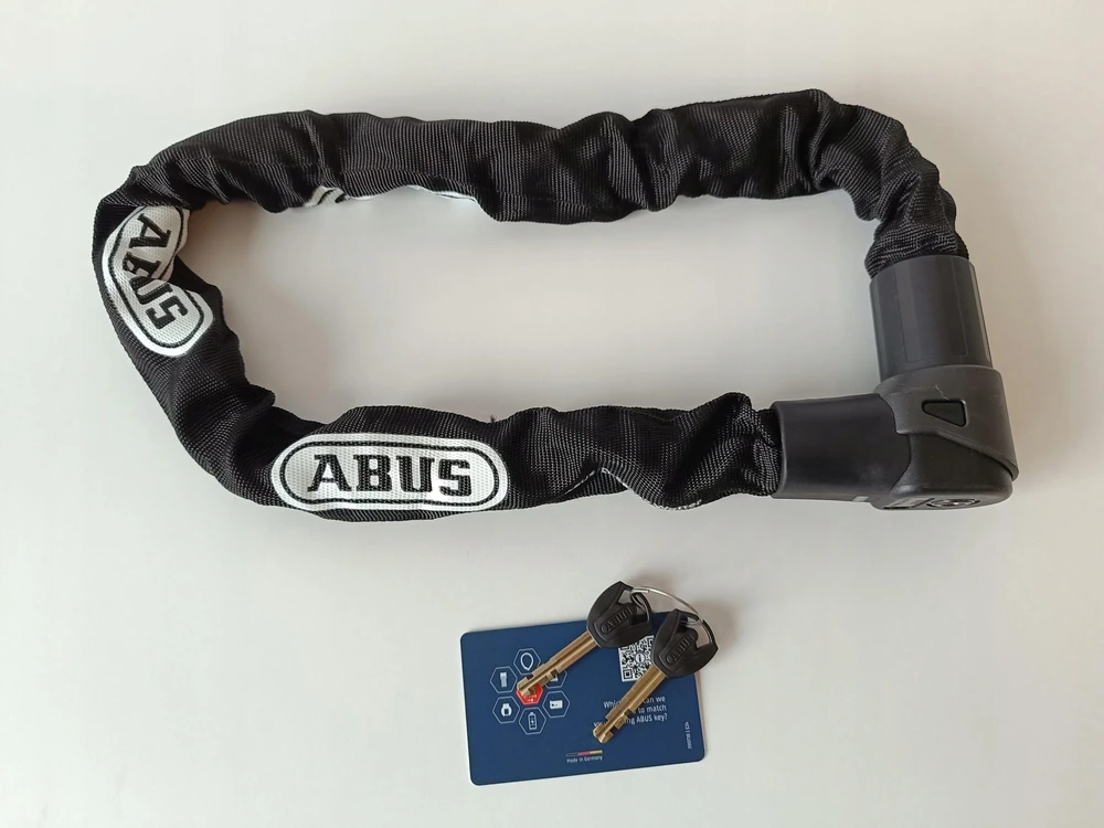 Antivol dviračiui - ABUS - CityChain 1010/85 - 850 mm - 9 mm grandinės - 2 raktai - Dviratis keliams - Suaugusiems - Mišrus