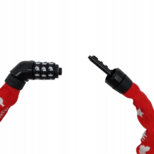 Antivol grandinė Abus steel-o-chain 4804C/75 simbolių - raudona