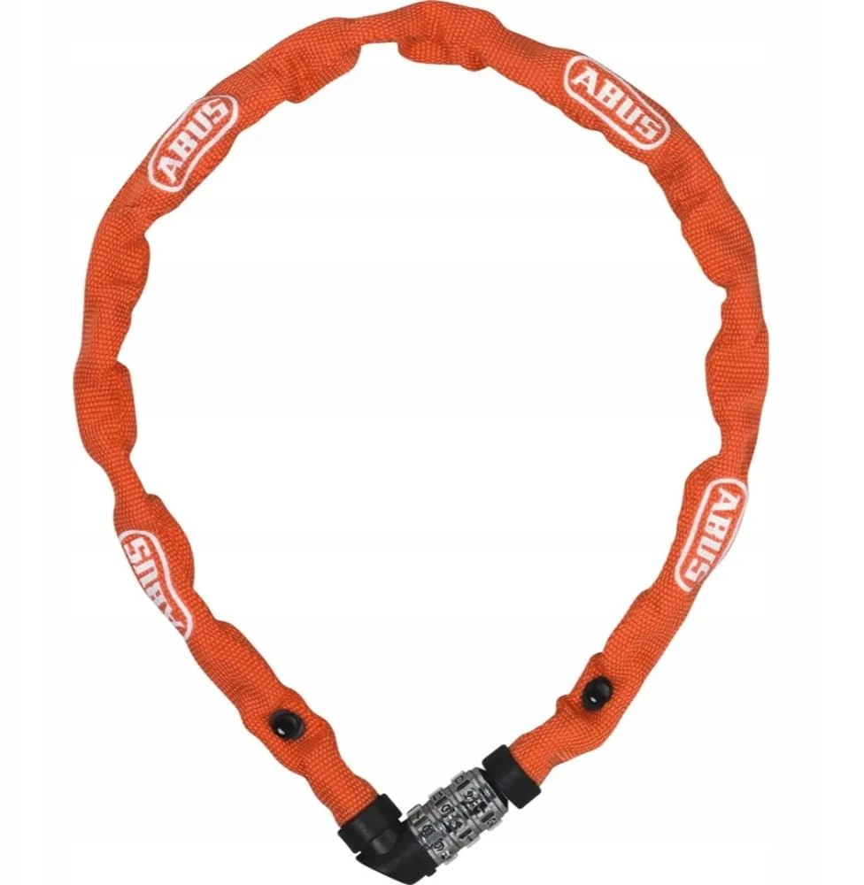 Antivolis ABUS Web 1200 - Apsaugos grandinė su apvalkalu - Oranžinė 60 cm