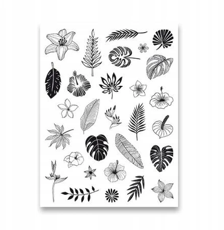 Antspaudų rinkinys Aladine Creative Stamp 29vnt. Jungle + pagalvėlė antspaudams juoda